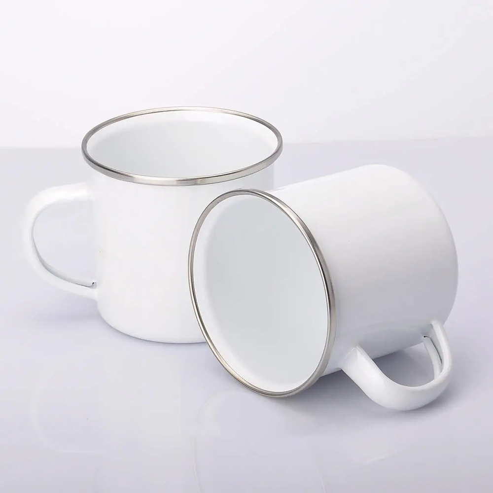 Кружка металлическая для сублимации Sublime з ободком с вашим лого 300 мл